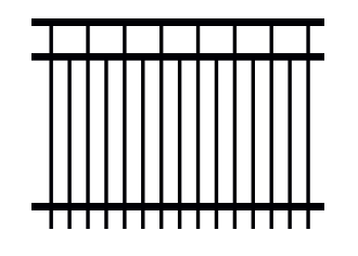 Carolina Style Aluminum Fence